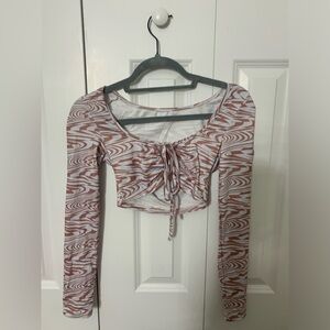 Shein - long sleeved crop top size small